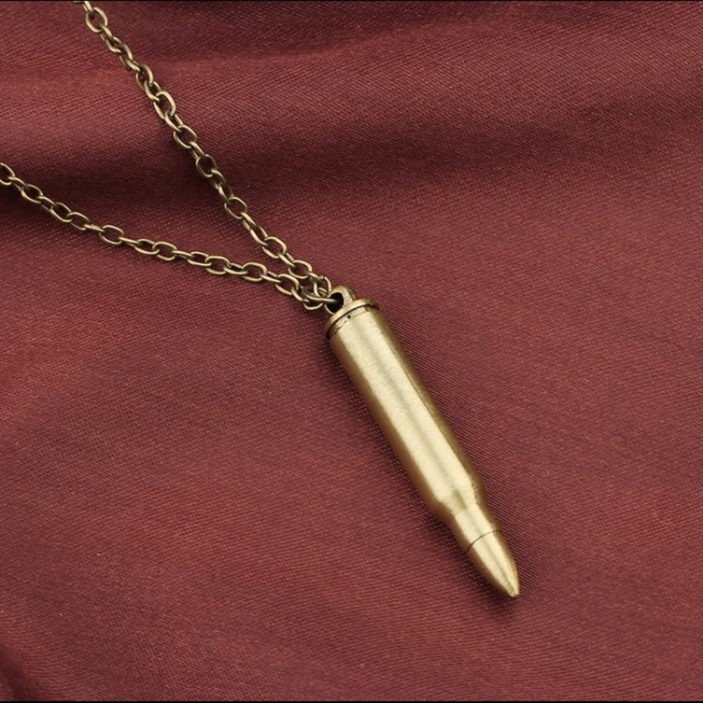 2/$10 💕 Gold Bullet Necklace - Picture 3 of 3